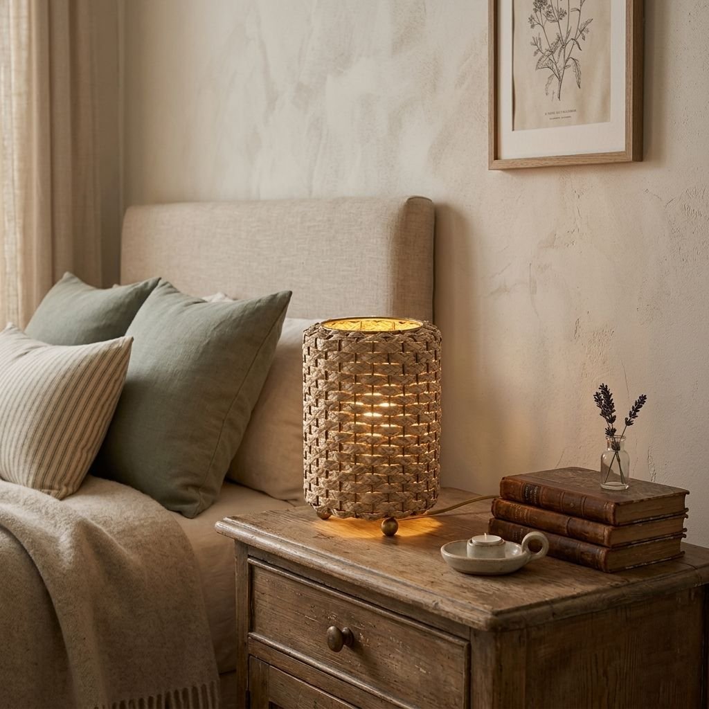 veilleuse en fibre de palmier